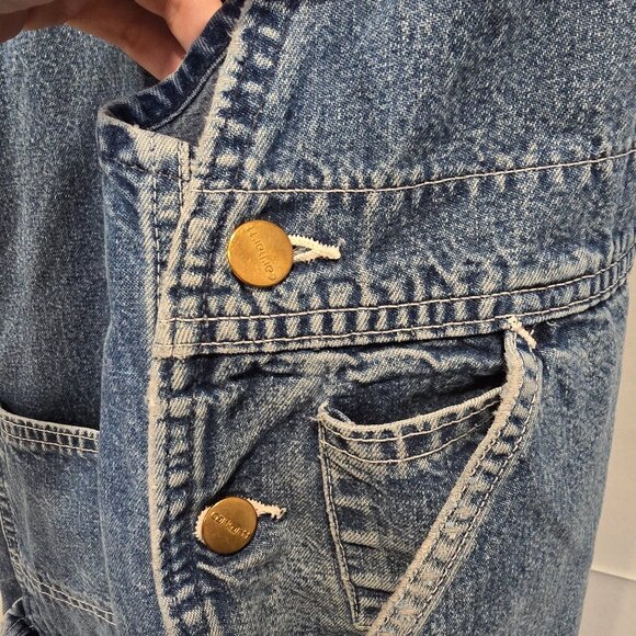 Vintage Carhartt Overalls Mens Blue Denim Farmer Construction - Picture 14 of 16